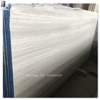 natural marble wood white supplier decoration white wood stone slab cut to size